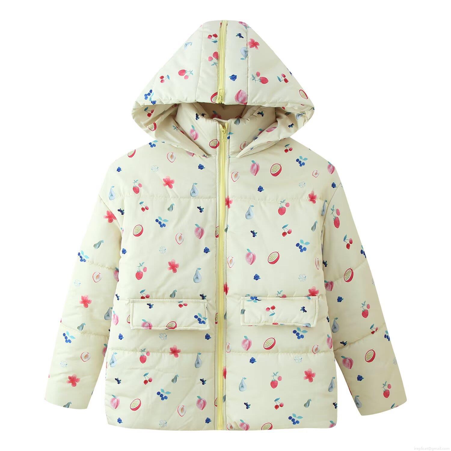 Women's Vintage Floral Printed Hooded Padded Jacket Oversized Cotton Blend Quilted Warm Winter Coat With Full Zip Outwear
