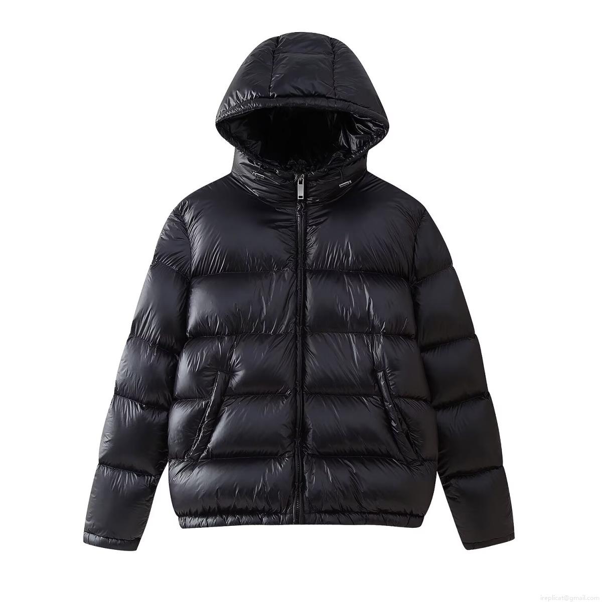 Women's Winter Puffer Jacket Hooded Polyester Fabric Cotton Padded Warm Quilted Coat For Casual Outdoor Thick Windproof Outwear