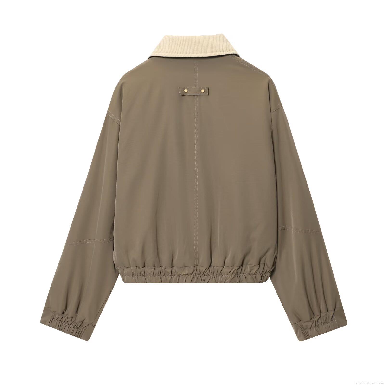 Women's Vintage Ethnic Style Padded Jacket Loose Long Sleeve Corduroy Patchwork Coat With Pockets Button Down Warm Winter Outerwear