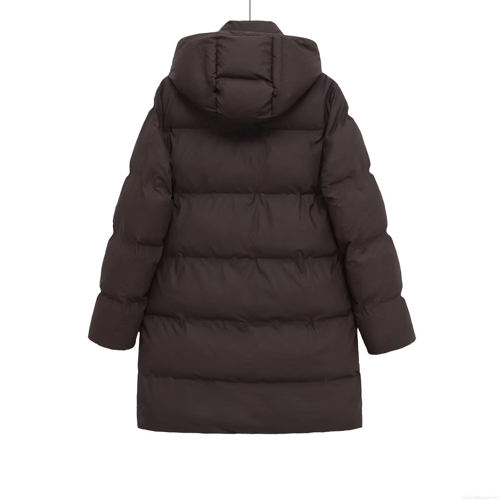 Women Winter Long Hooded Puffer Coat Thick Warm Polyester Cotton Padded Jacket With Metal Buttons Vintage Ethnic Style Windproof Outerwear