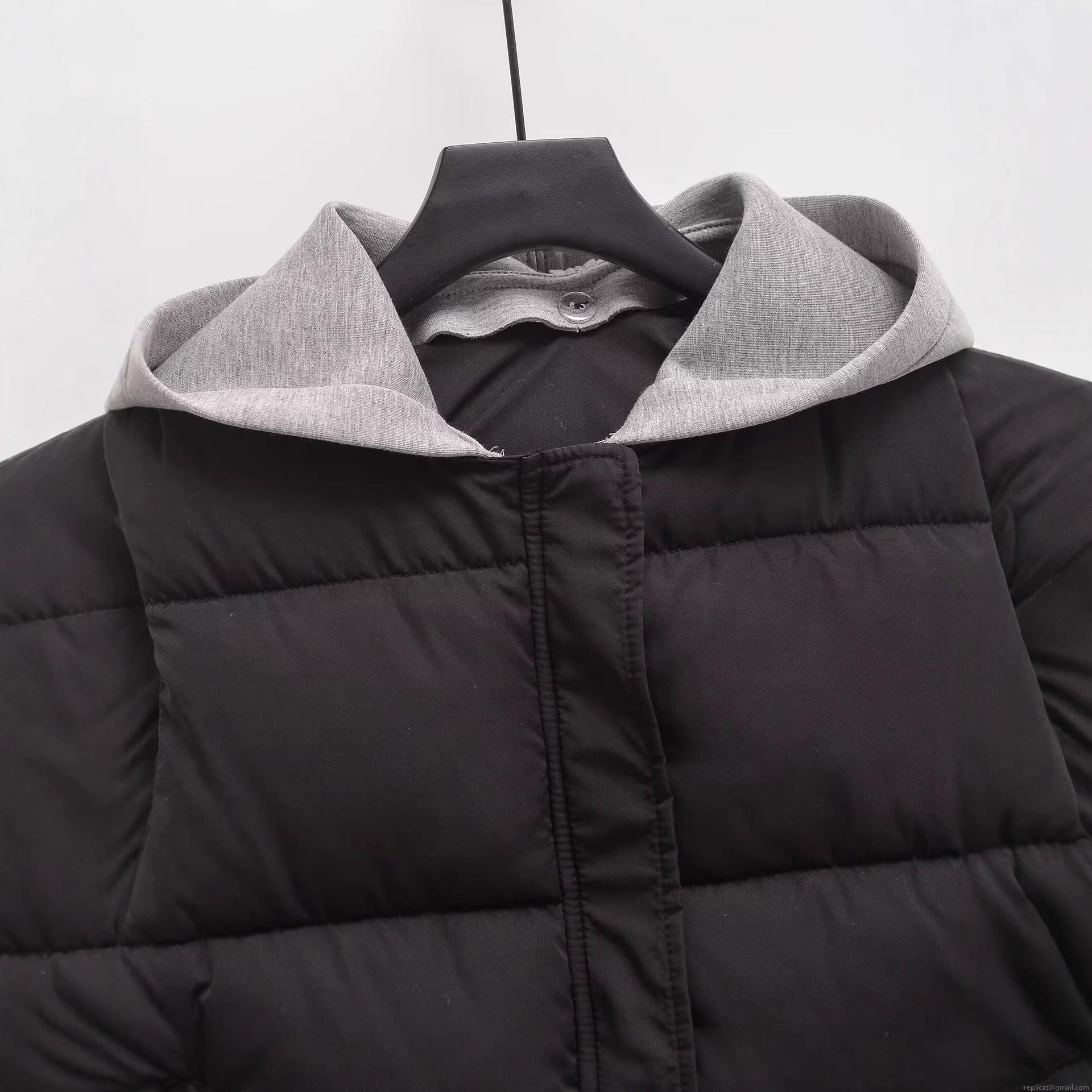 Women's Fashion Hooded Puffer Vest Winter Warm Spliced Quilted Sleeveless Jacket With Zipper Buttons Casual Cotton Filled Outerwear For Women